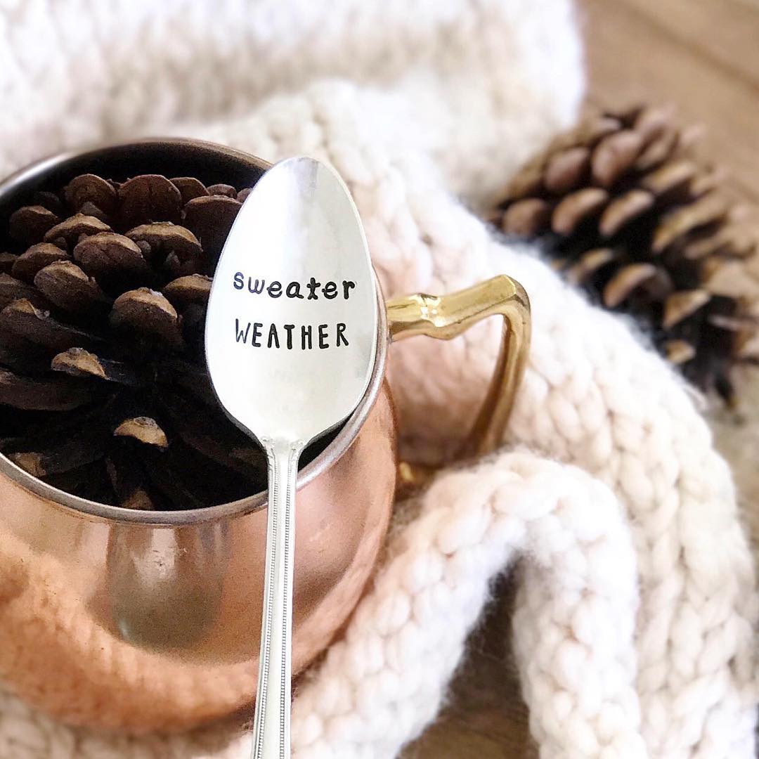 Personalized Spoon with Friendly Message. Photo by Instagram user @milkandhoneyluxuries