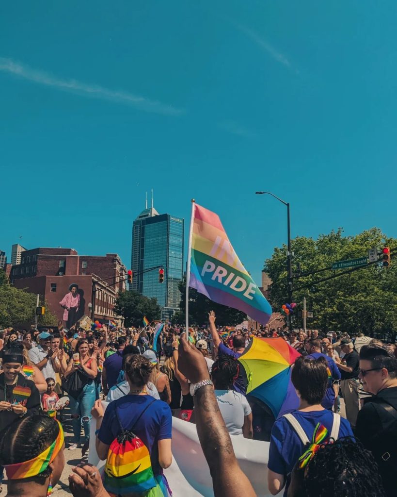 A pride festival in Indianapolis. Photo by Instagram user @lovealwaysbear