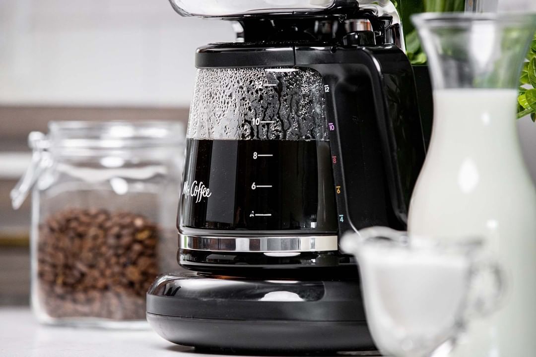 Coffee in coffee pot on counter. Photo by Instagram user @mrcoffee