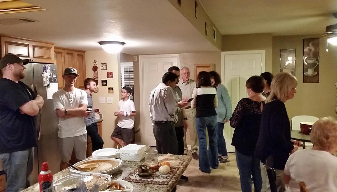 Church group gathers at house. Photo by Instagram user @gracelifeinaz