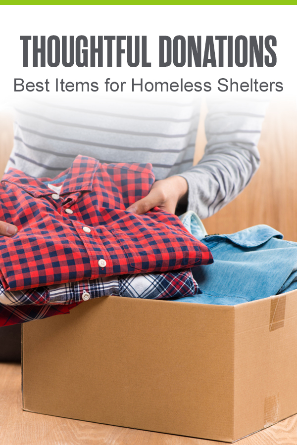 Pinterest Graphic: Thoughtful Donations: Best Items for Homeless Shelters