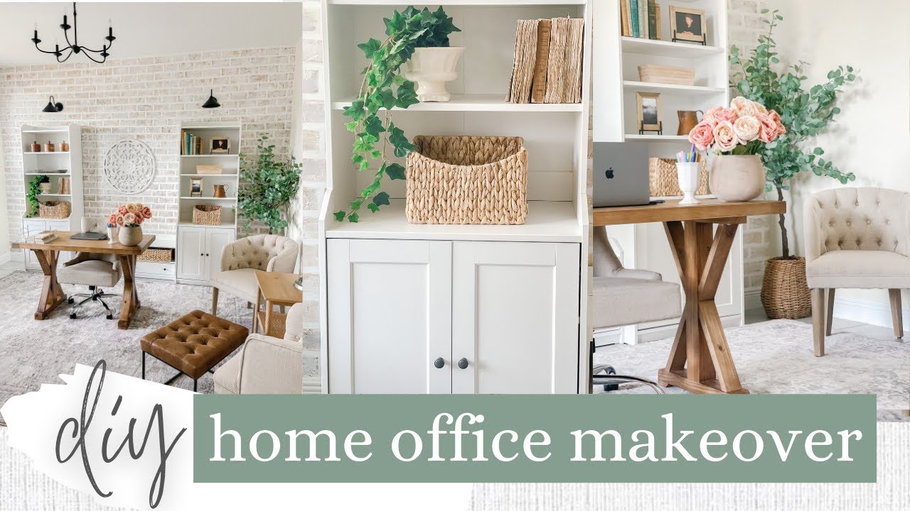 The Modern DREAM Home Office & Desk Setup Makeover 2023 