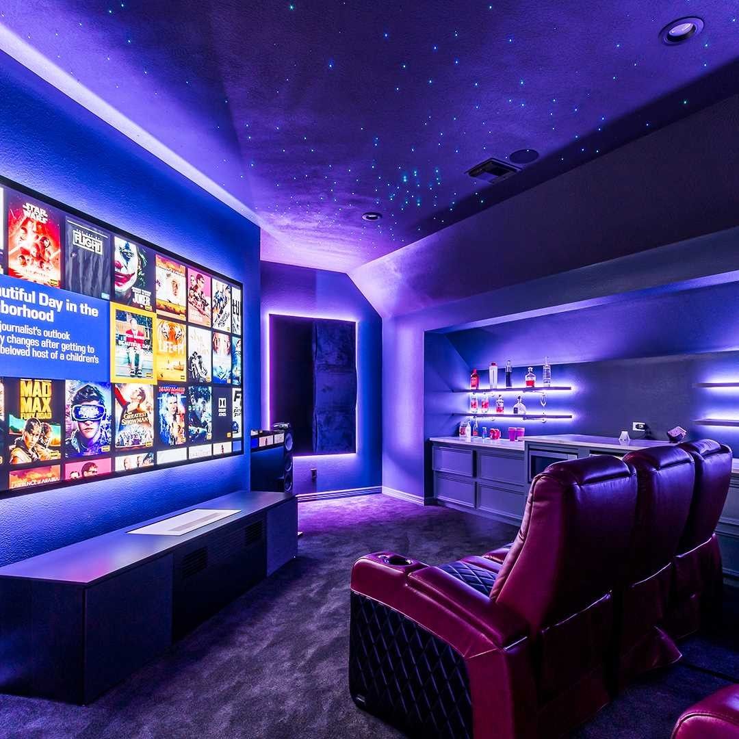 Movie Room with Concessions. Instagram photo by @artnovion