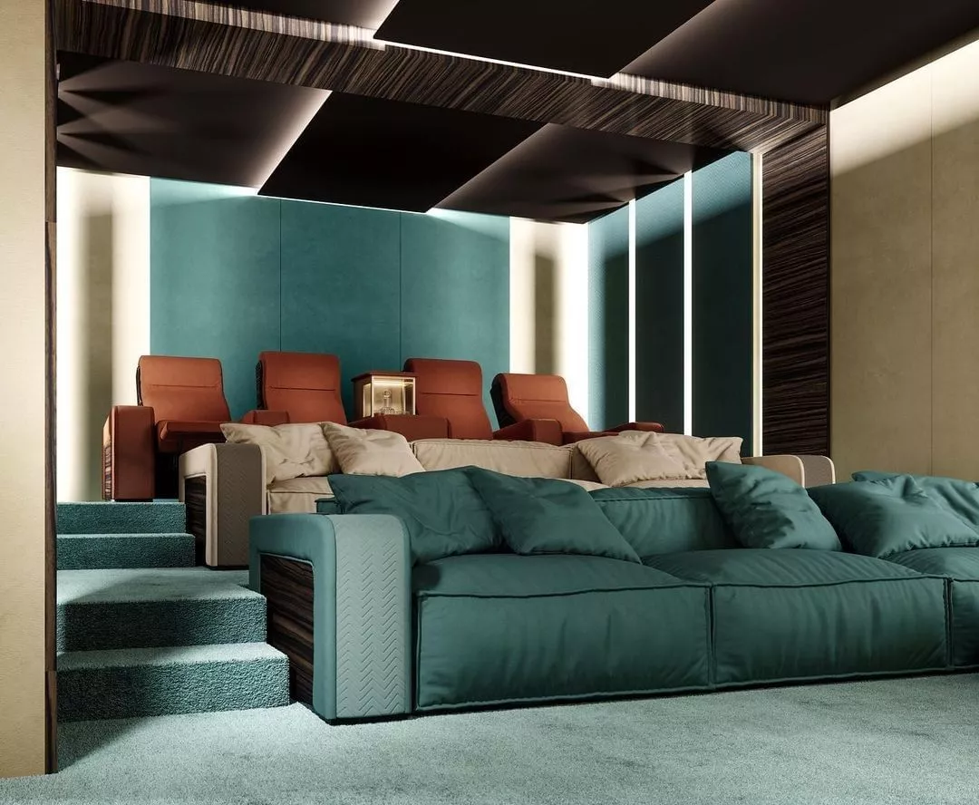 Home theater lounge shop seating
