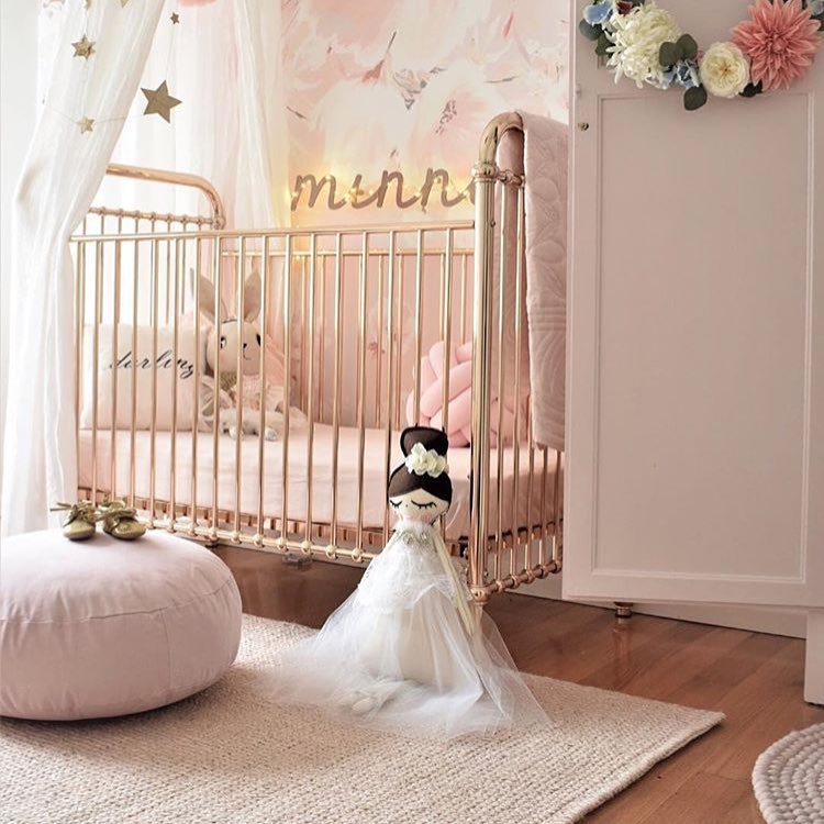 High-Sided Crib with Childrens Doll. Photo by Instagram user @i_said_so_kids