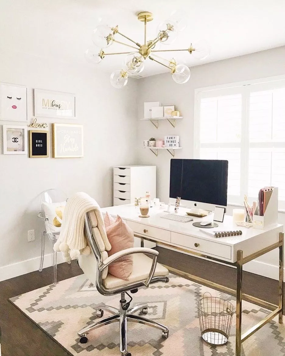 Mastering a Home Office Design  Small home offices, Home library design, Home  office setup