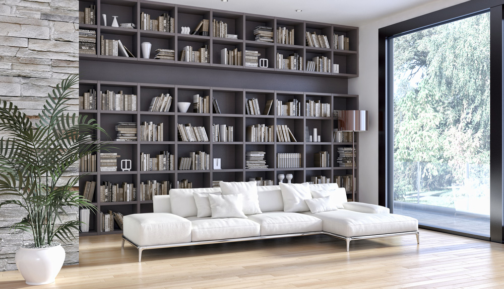 ideas for living room library