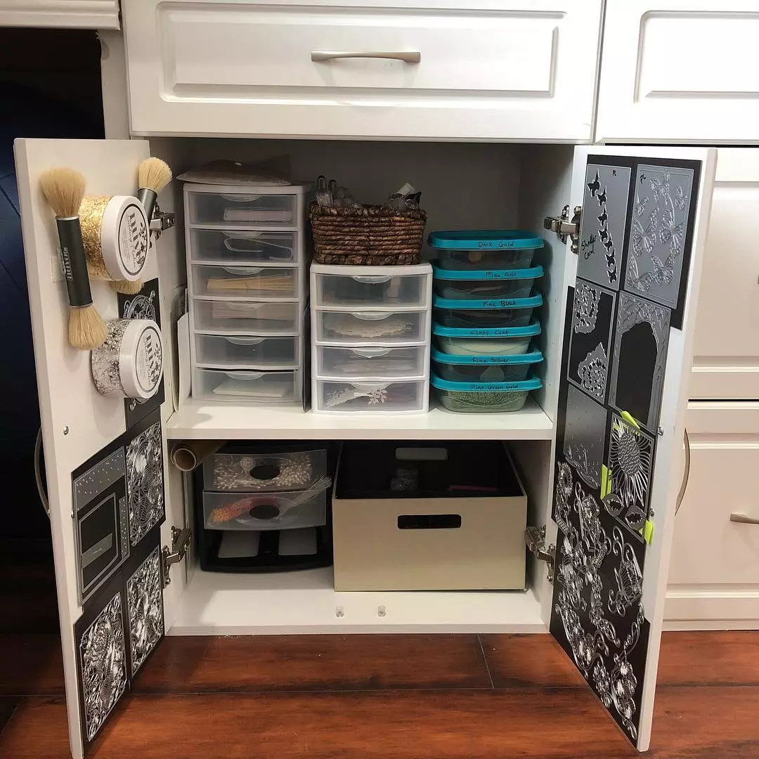 Double Storage Cabinet for Craft Storage Solutions