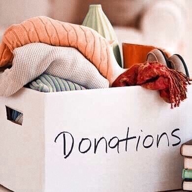 Boxes of Childrens Clothes to be Donated. Photo by Instagram user @mtsmississauga