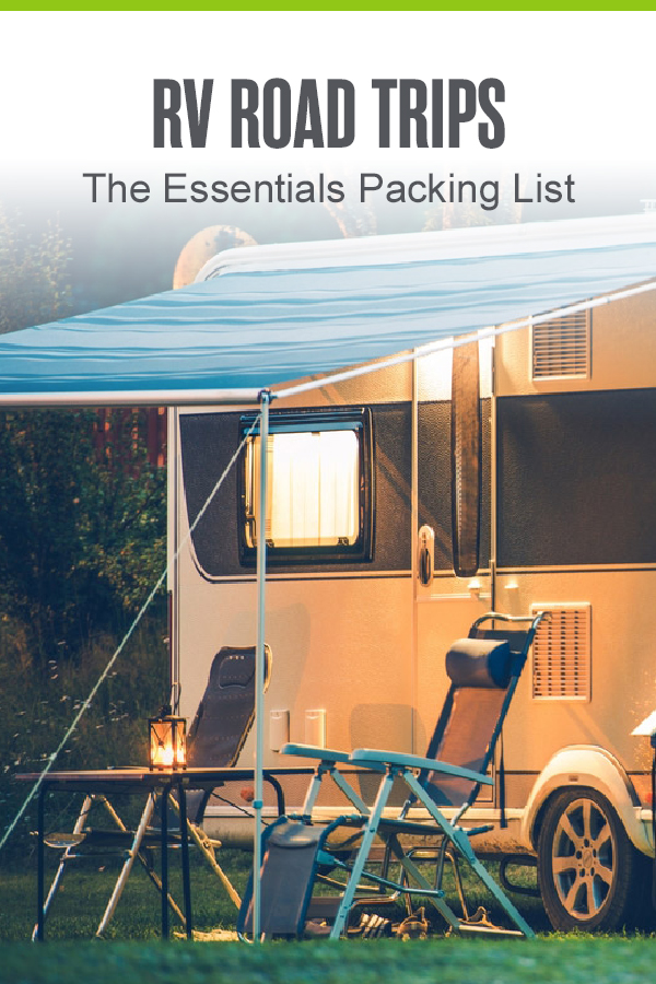 Pinterest graphic: RV Road Trips: The Essentials Packing List