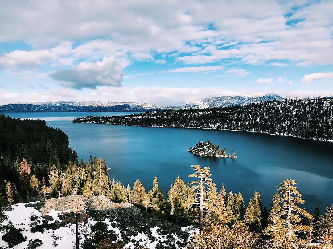 Aerial View of Lake Tahoe. Photo by Instagram user @_albina