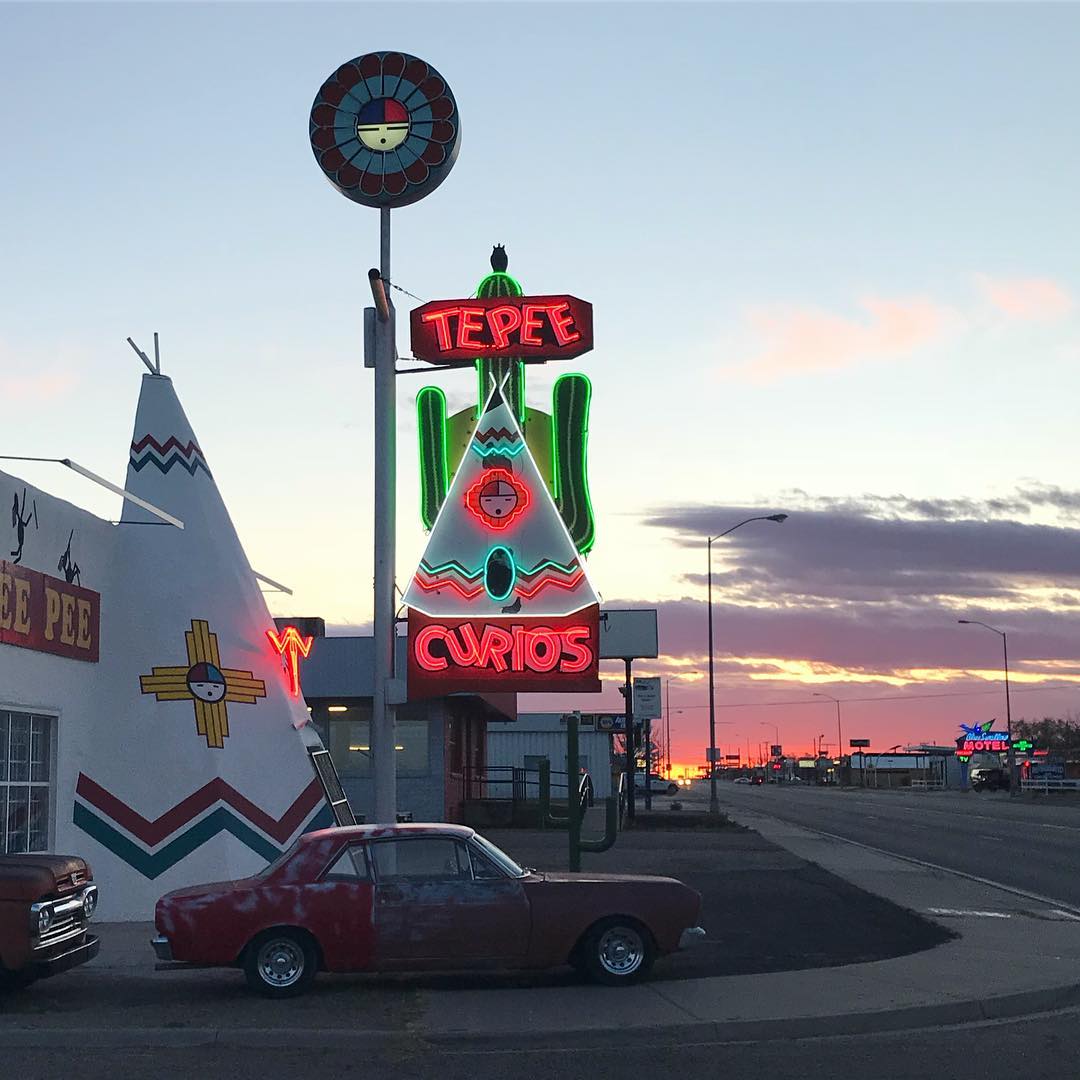 Tee Pee Curious Gift Shop in Tucumcari, NM. Photo by Instagram user @shoedazed
