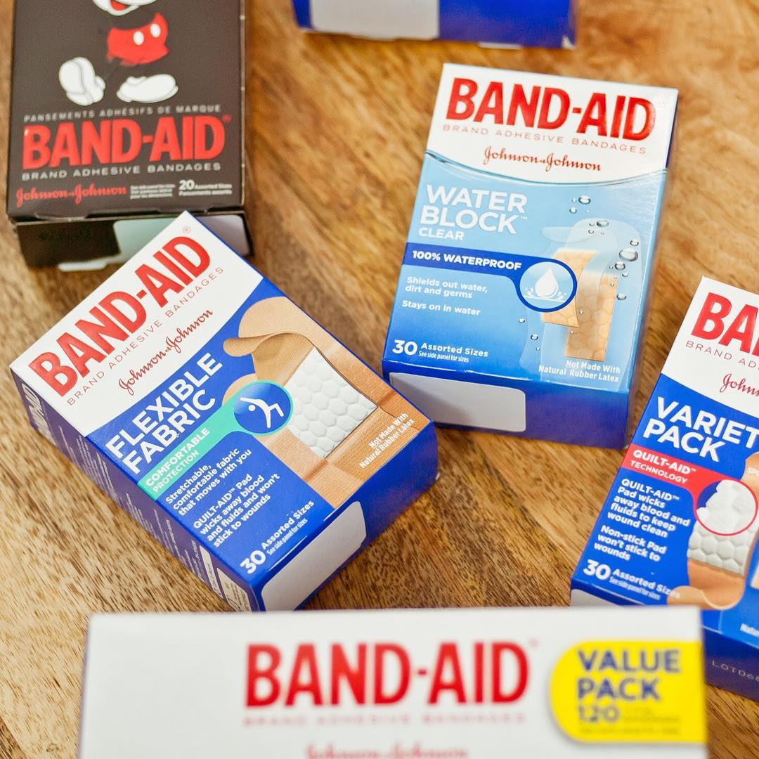Boxes of Band-Aids. Photo by Instagram user @fsastore
