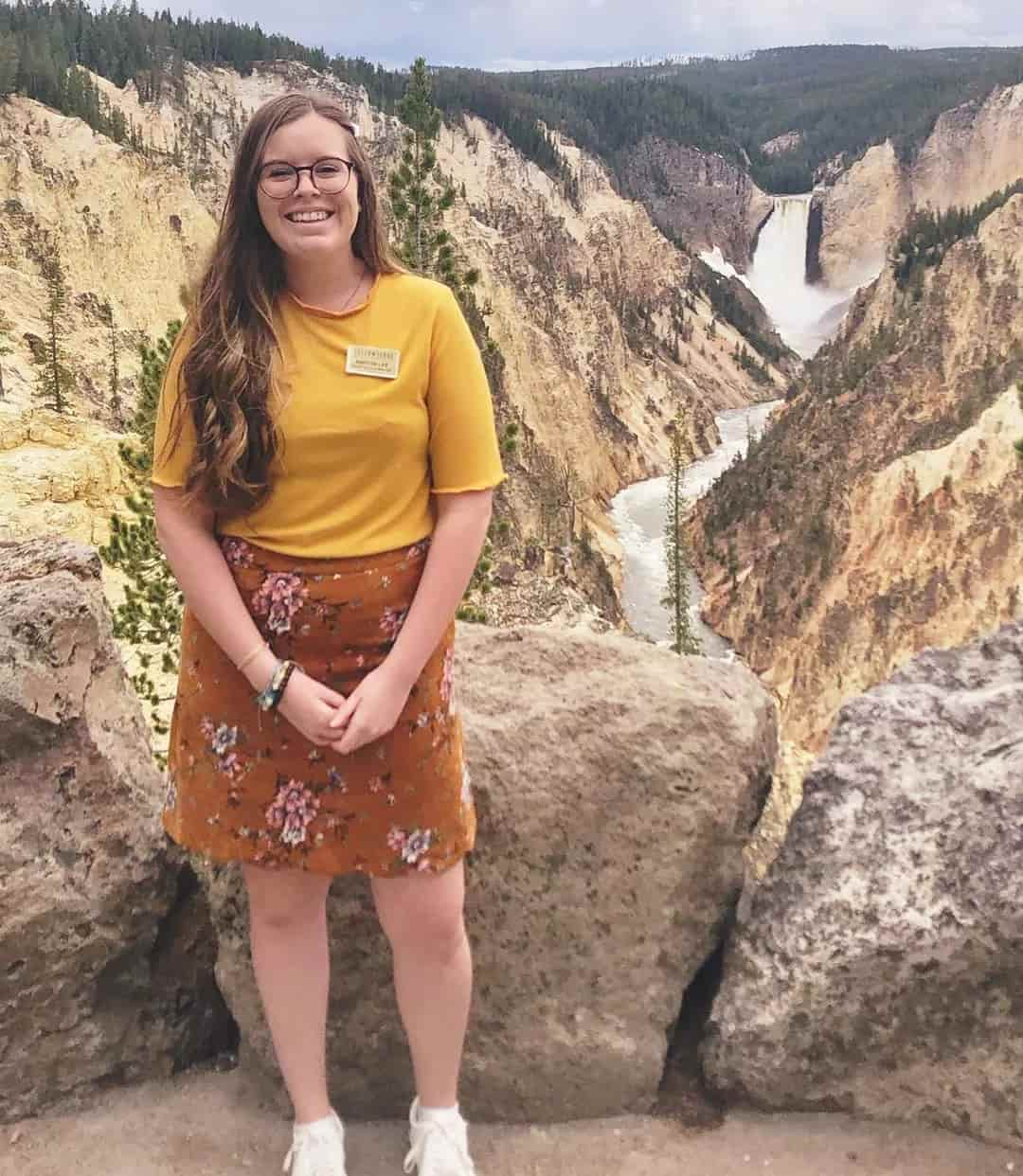 Woman Working Through CoolWorks to Serve as a Tour Guide at the Grand Canyon. Photo by Instagram user @awhitneyl