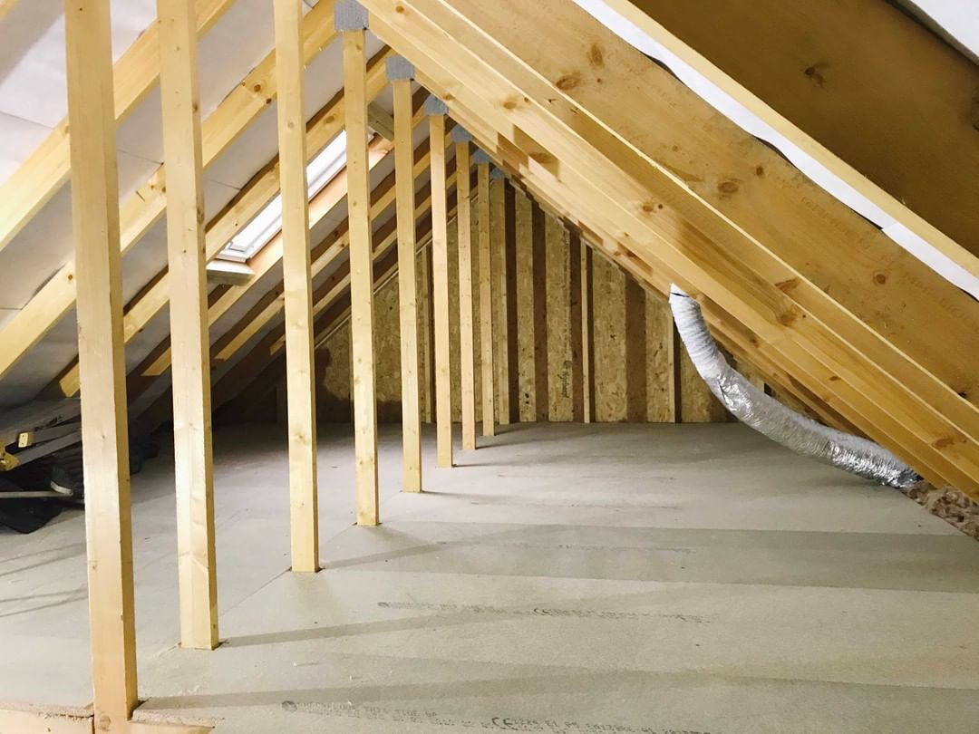 Unfinished Open Attic Space. Photo by Instagram user @spaceaidlofts