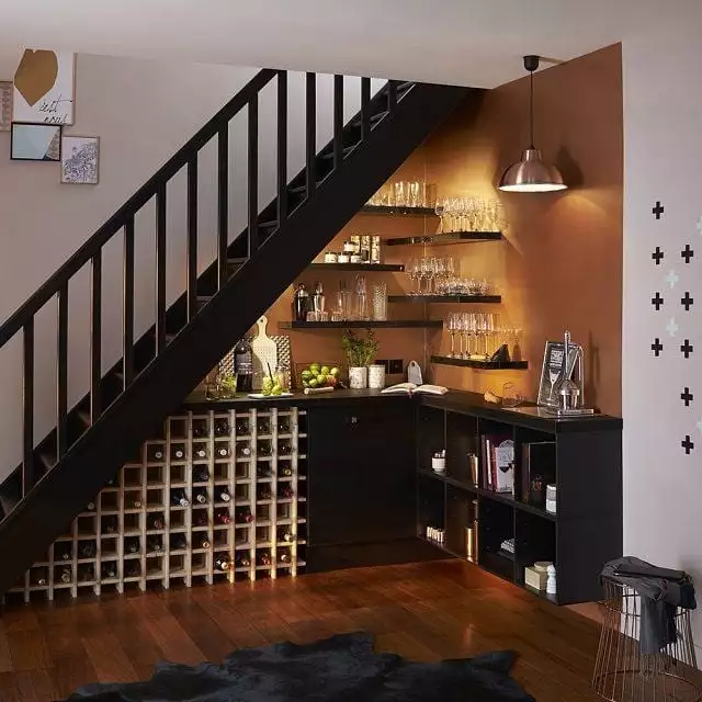 Under stairs cheap storage lighting