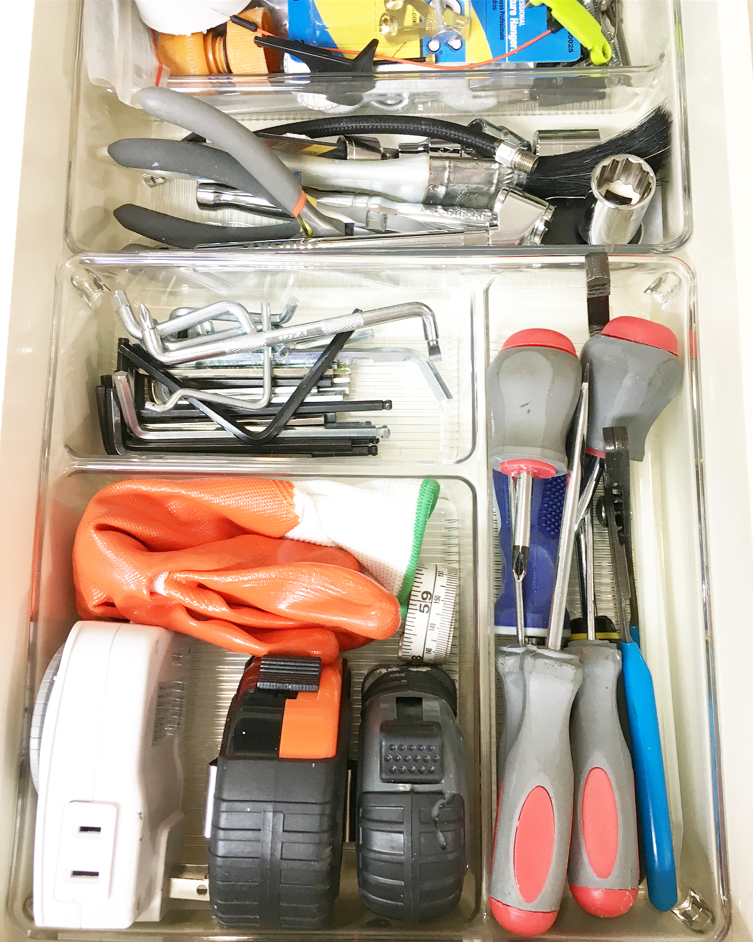 drawer organizer for tools photo by Instagram user @ecomodernconcierge
