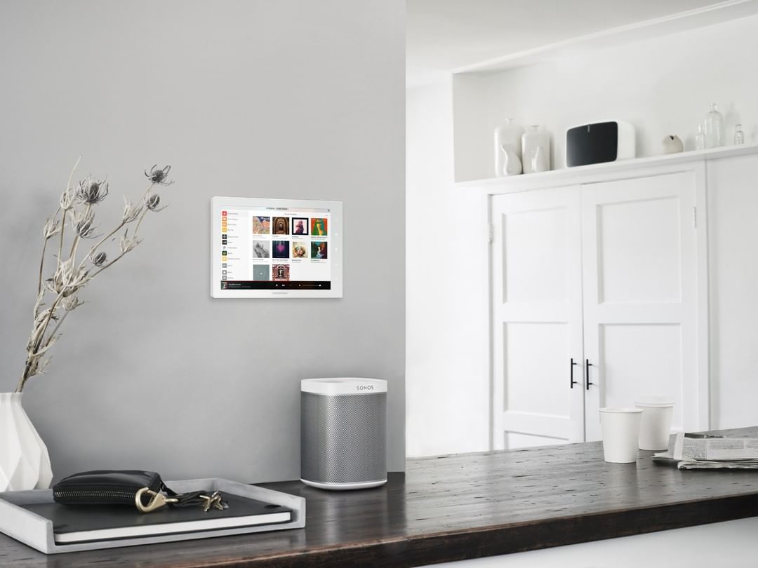 Smart Speaker and Smart Home System Set Up in Custom Home. Photo by Instagram user @crestron