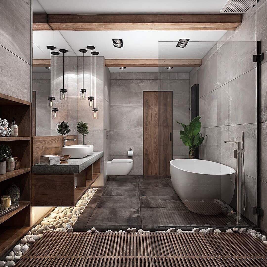 Bathroom with Spa Features. Photo by Instagram user @all.about.that.lux