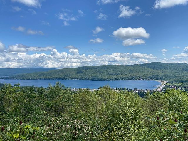 Photo from the Top of a Hill Looking Out to Lake George. Photo by Instagram user @katographs_kathykwiecien