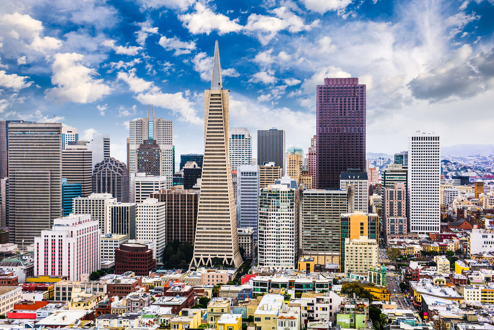 San Francisco, CA downtown area skyline