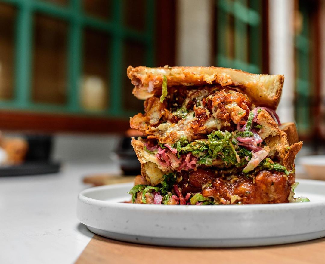 Spicy Chicken Sandwich from Anju restaurant in Washington DC. Photo via Instagram user @anjufrc