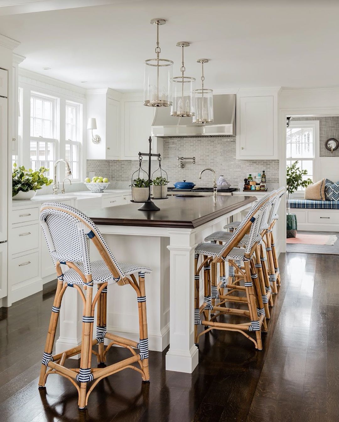 Hardwood floors in kitchen. Photo by Instagram user @robinsnesthingham