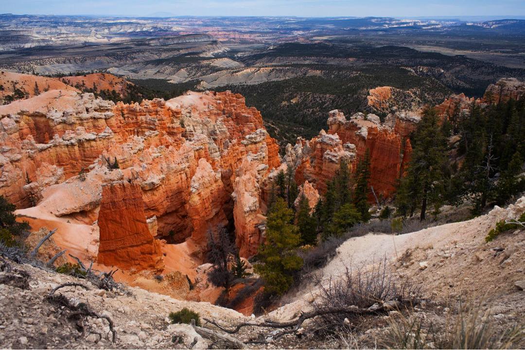 Aerial View of the Grand Staircase at Bryce Canyon National Park. Photo by Instagram user @brycecanyonnps_gov