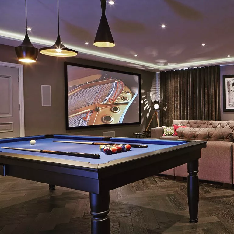 Game Room With These 26 Ideas, Small Basement Pool Table Ideas