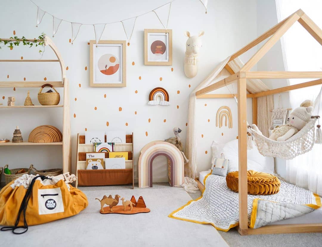 Kids Playroom Floor Napping Space. Photo by Instagram user @thewondersofplay