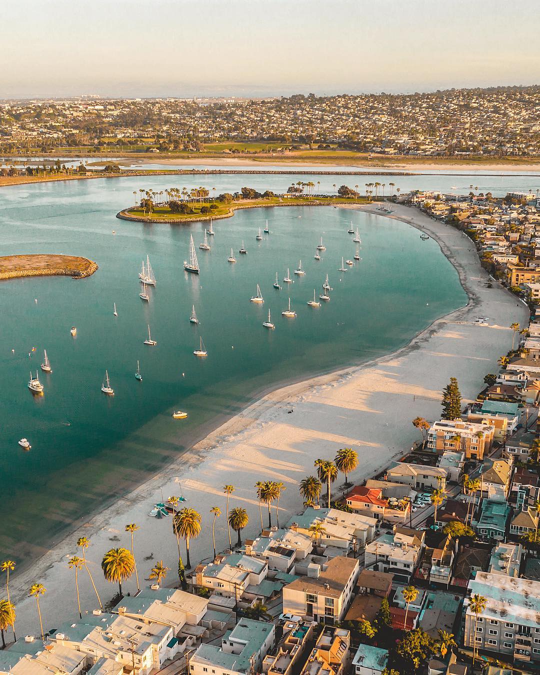 Mission Bay in San Diego, CA. Photo by Instagram user @adamhahn