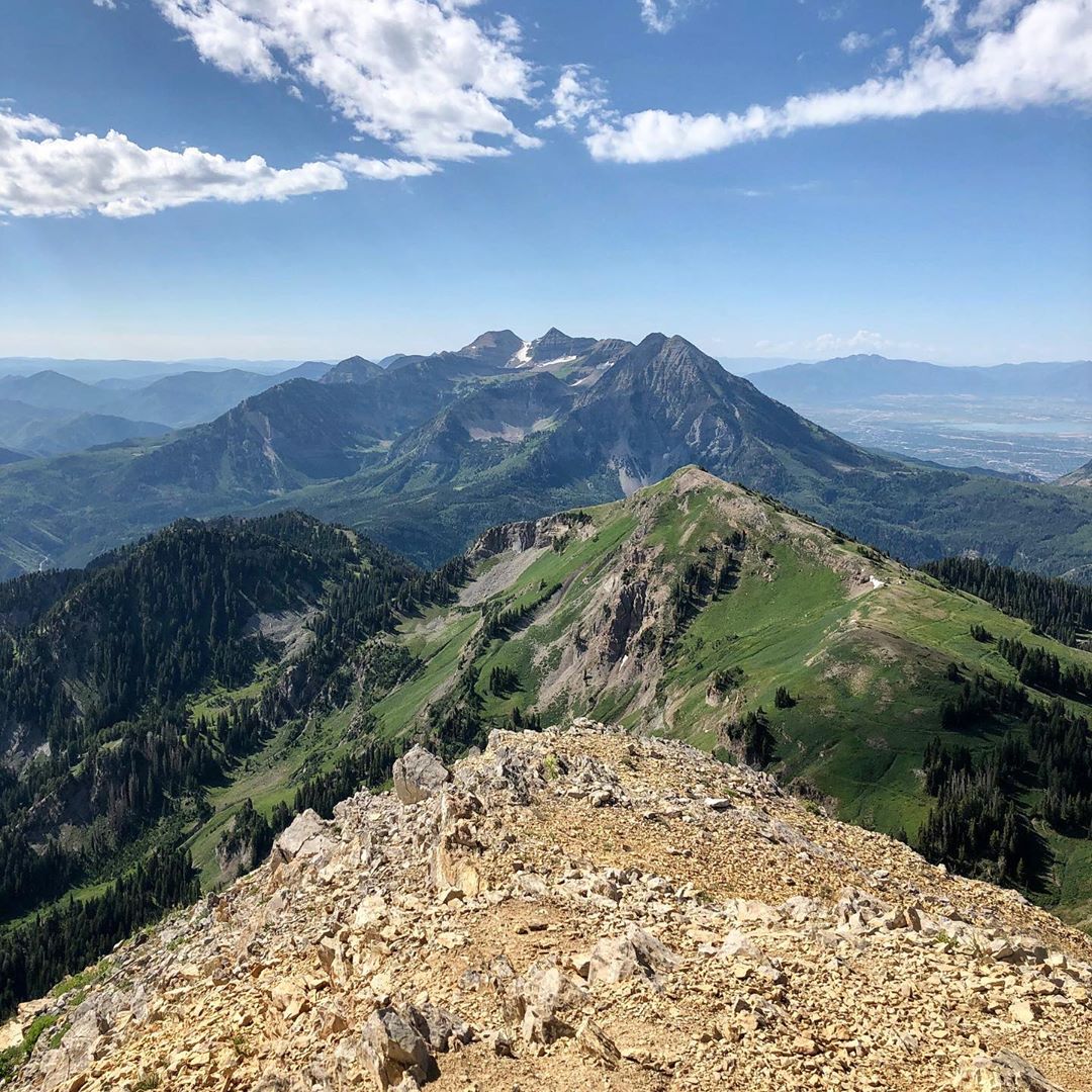 View from the top of Box Elder Peak. Photo by Instagram user @adventurealldays