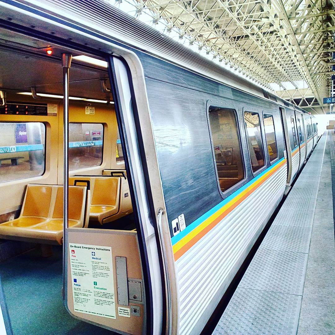 Empty train at Marta Atlanta Transit System. Photo by Instagram user @holy_pervert