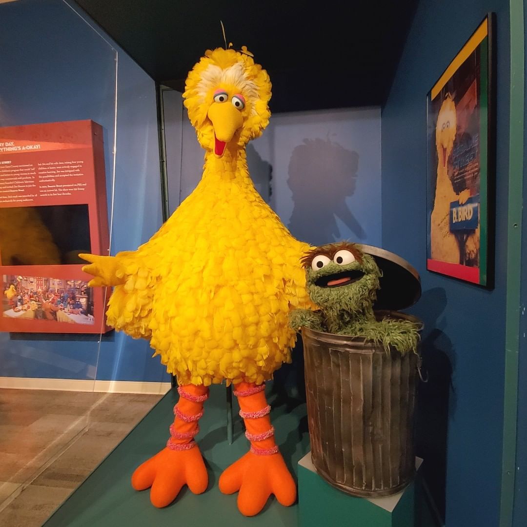 Big Bird and Oscar the Grouch Puppets at the Center for Puppetry Arts in Atlanta. Photo by Instagram user @ctr_puppetry_arts