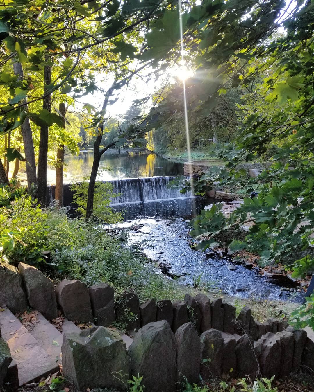 Waterfall at Kingsland Park in Clifton, NJ. Photo by Instagram user @natasha.bella