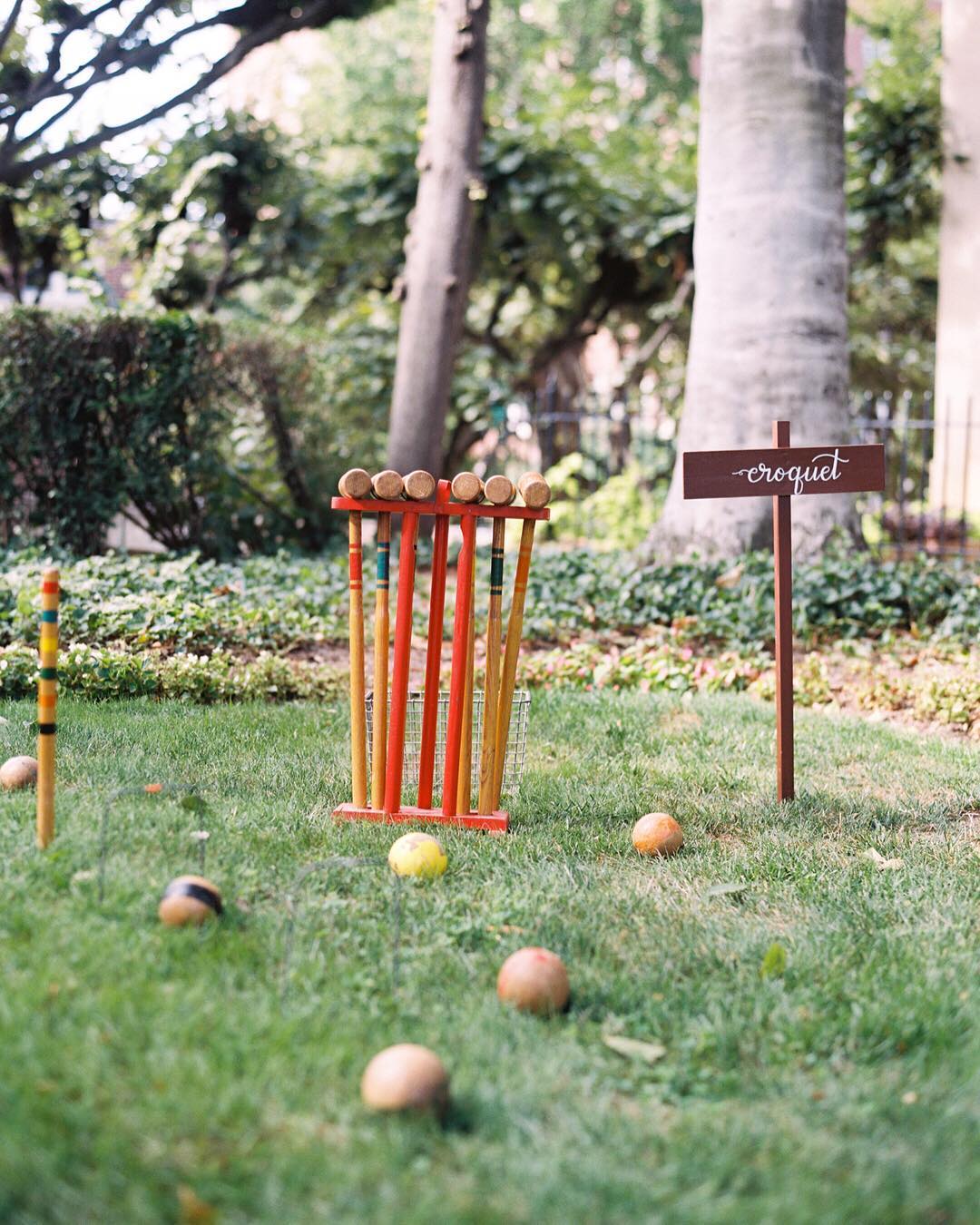 Croquet in backyard. Photo by Instagram user @laurynprattes