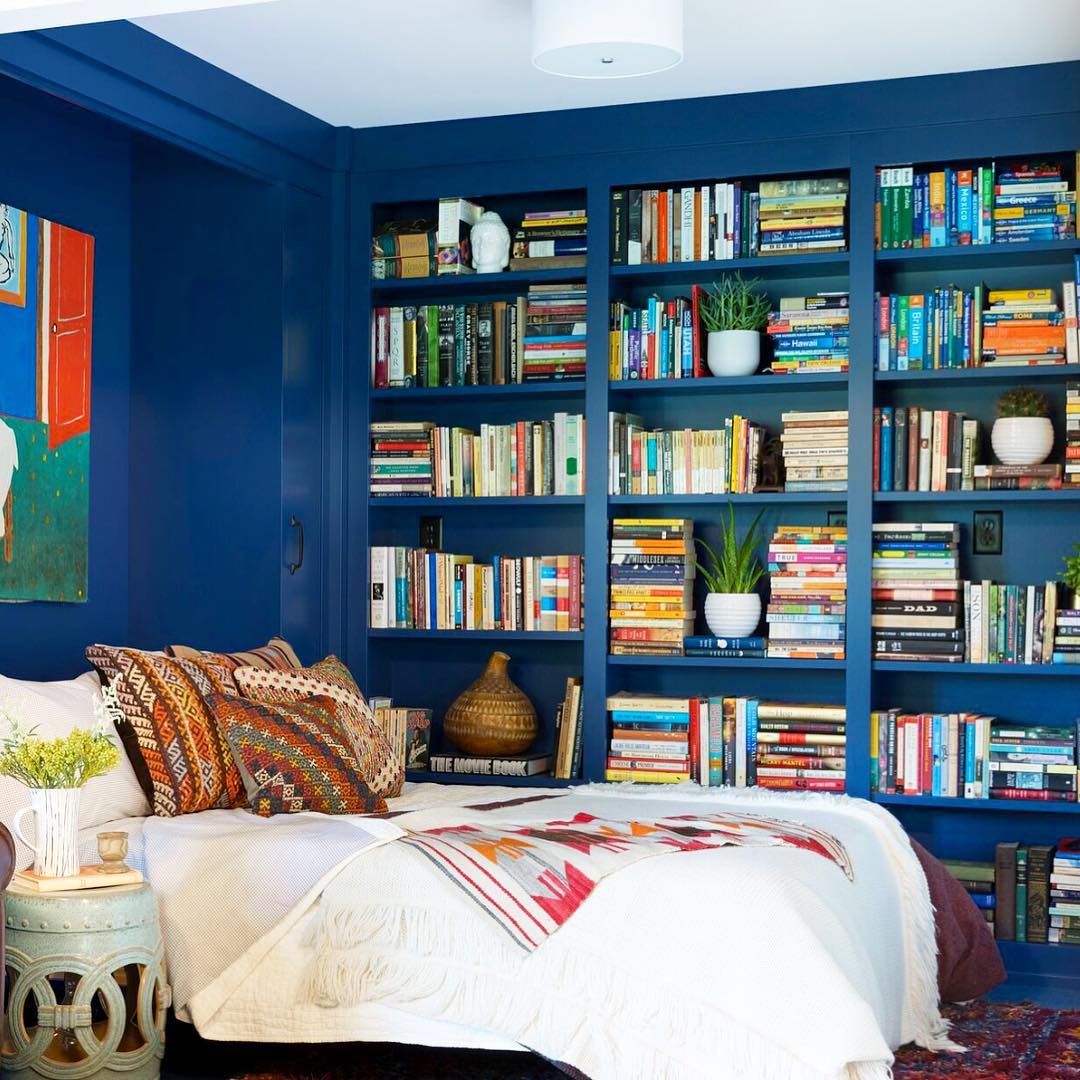 murphy bed in small apartment photo by Instagram user @lucyinteriordesign