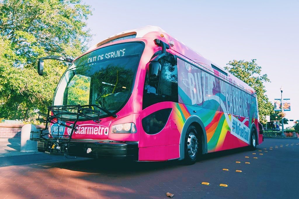 One of the Tallahassee Busses Parked. Photo by Instagram user @thetallywire