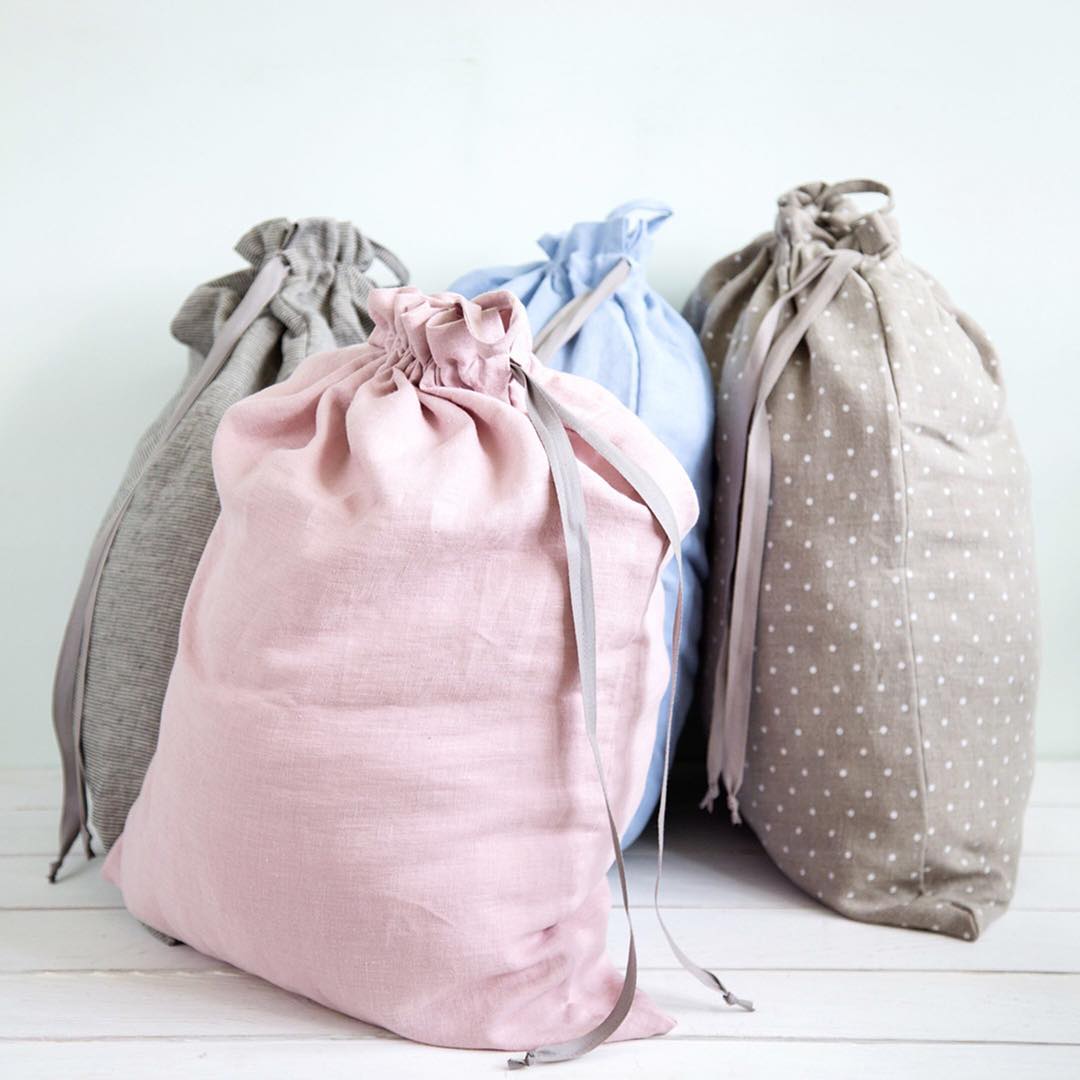 Linen Bags from Cozy Linen. Photo by Instagram user @cozy_linen