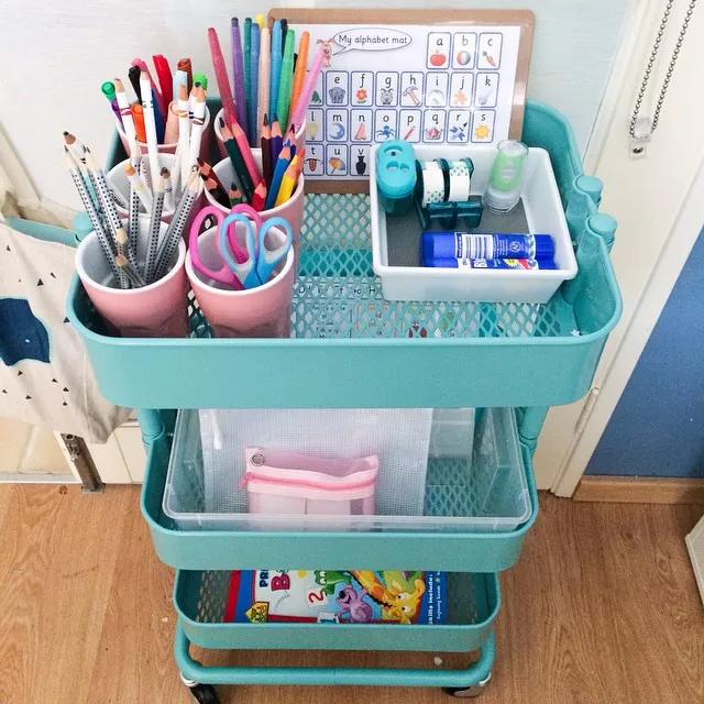 Organized shop study table