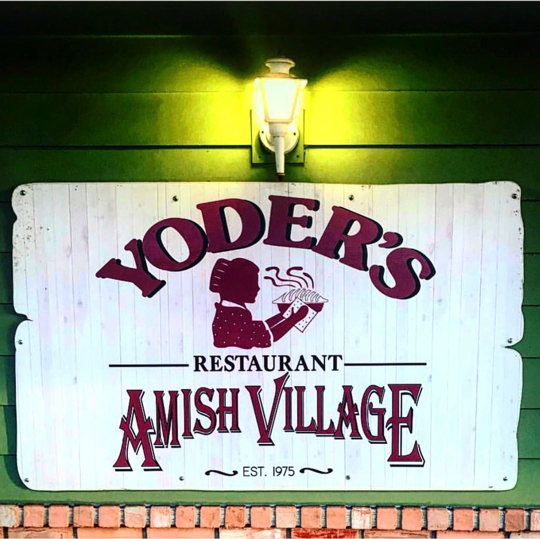 Sign Outside of Yoder's Restaurant in the Amish Village in Sarasota, FL. Photo by Instagram user @funkyruby