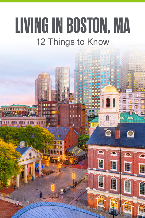Pinterest graphic: Living in Boston, MA: 12 Things to Know