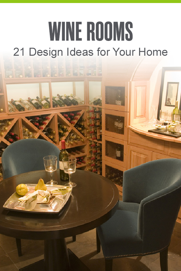 Pinterest graphic: Wine Rooms: 21 Design Ideas for Your Home
