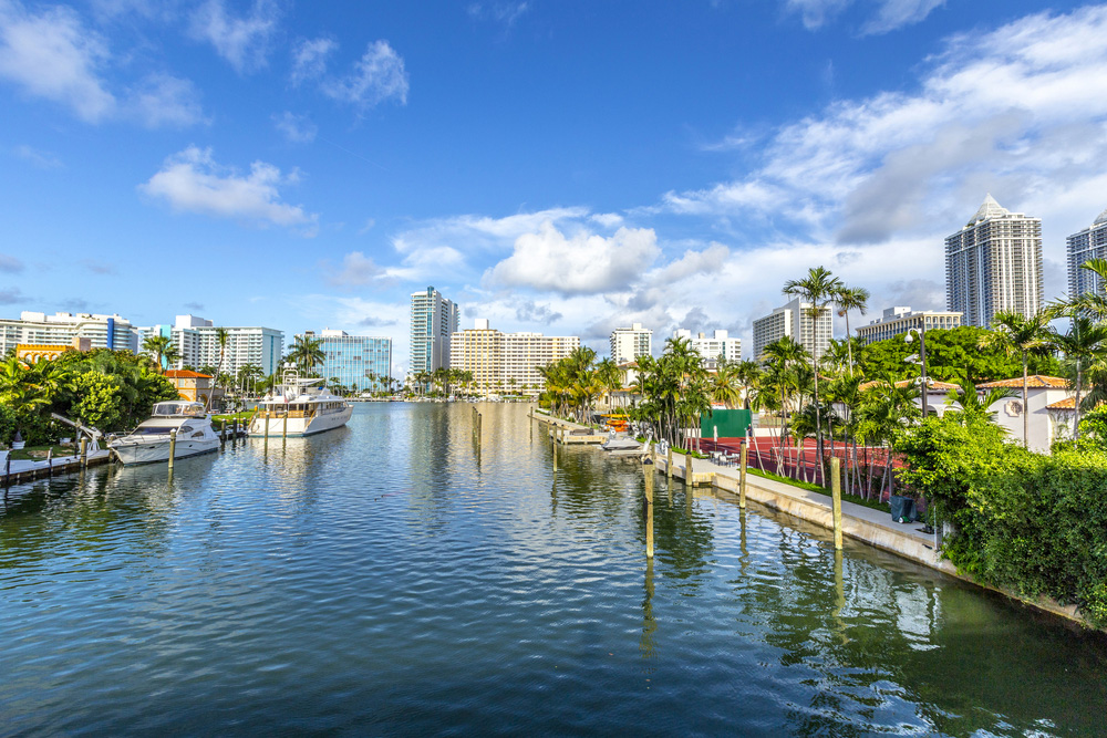Miami, Florida water front resorts