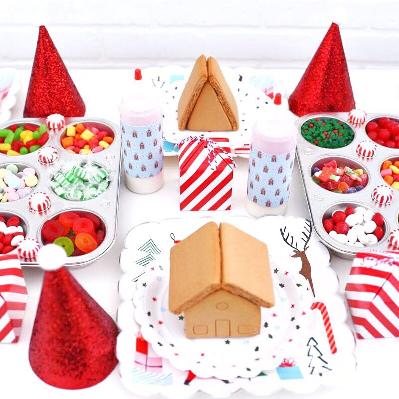 Gingerbread House Making Kits. Photo by Instagram user @makelifelovely