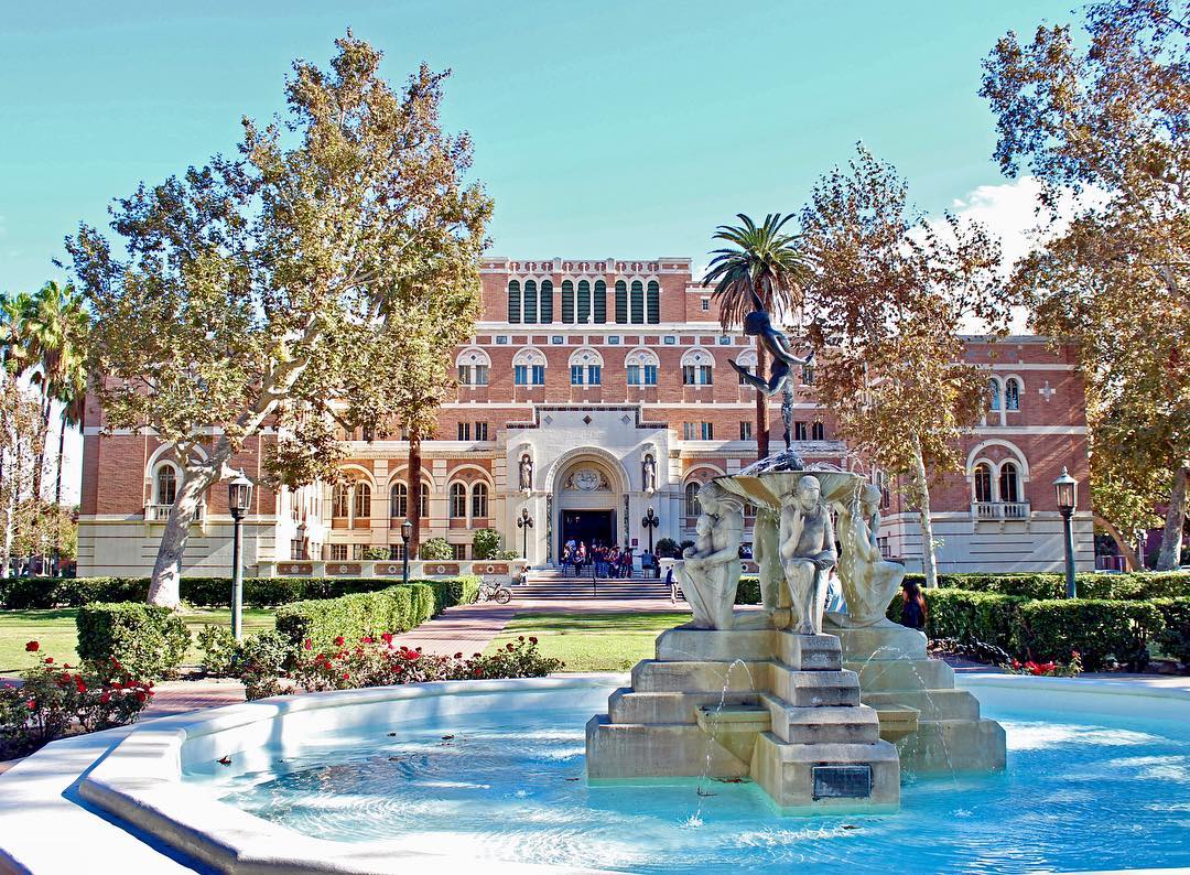 View of the USC Campus in Los Angeles. Photo by Instagram user @uscedu