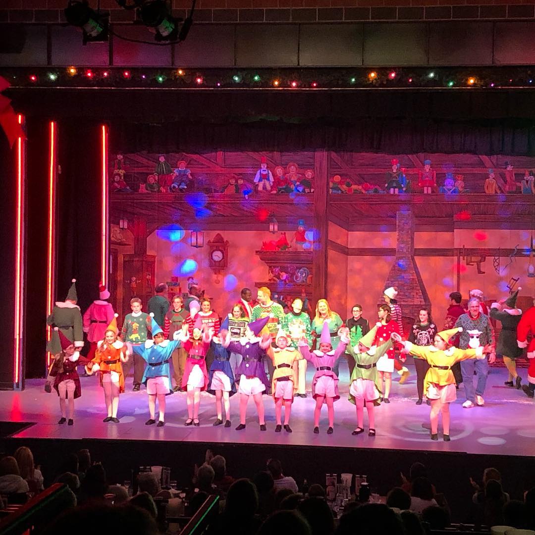 Local Production of Elf the Musical at Community Playhouse. Photo by Instagram user @topekacivictheatre