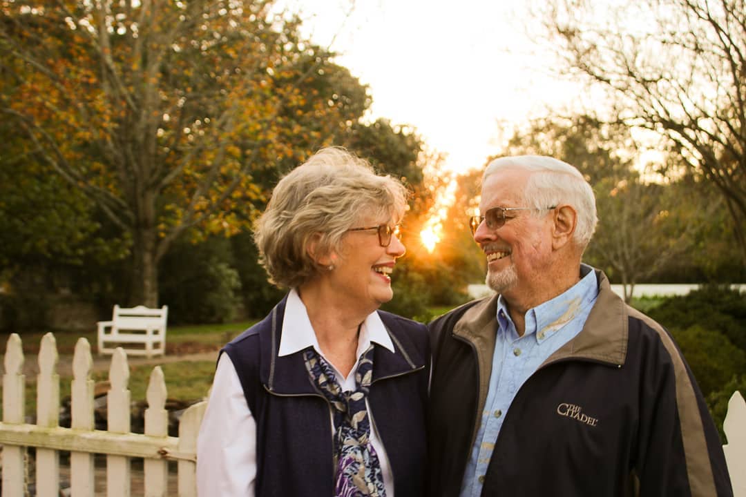 Elderly Couple Looking Lovingly at Each Other. Photo by Instagram user @photographybyami