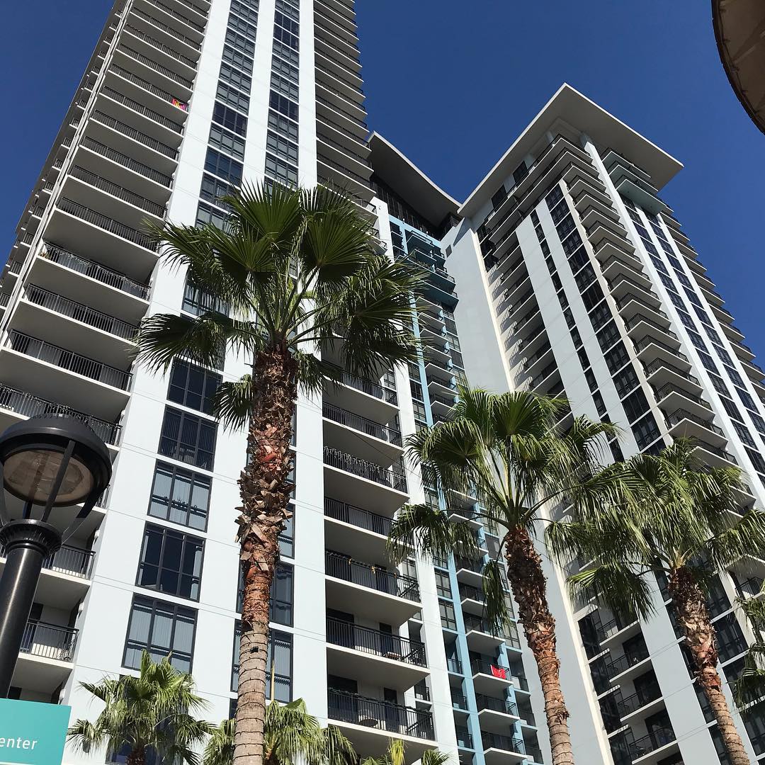 High-rise condo building in Downtown Orlando, FL. Photo by Instagram user @mikefreeman77