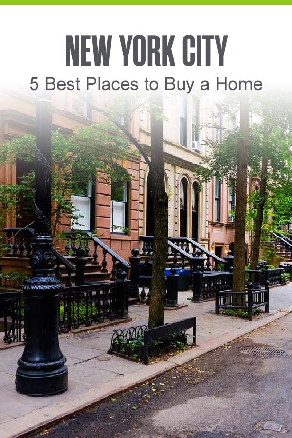 Pinterest graphic: New York City: 5 Best Places to Buy a Home